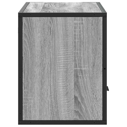 vidaXL TV Cabinet Grey Sonoma 80x31x39,5 cm Engineered Wood and Metal
