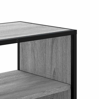 vidaXL TV Cabinet Grey Sonoma 80x31x39,5 cm Engineered Wood and Metal