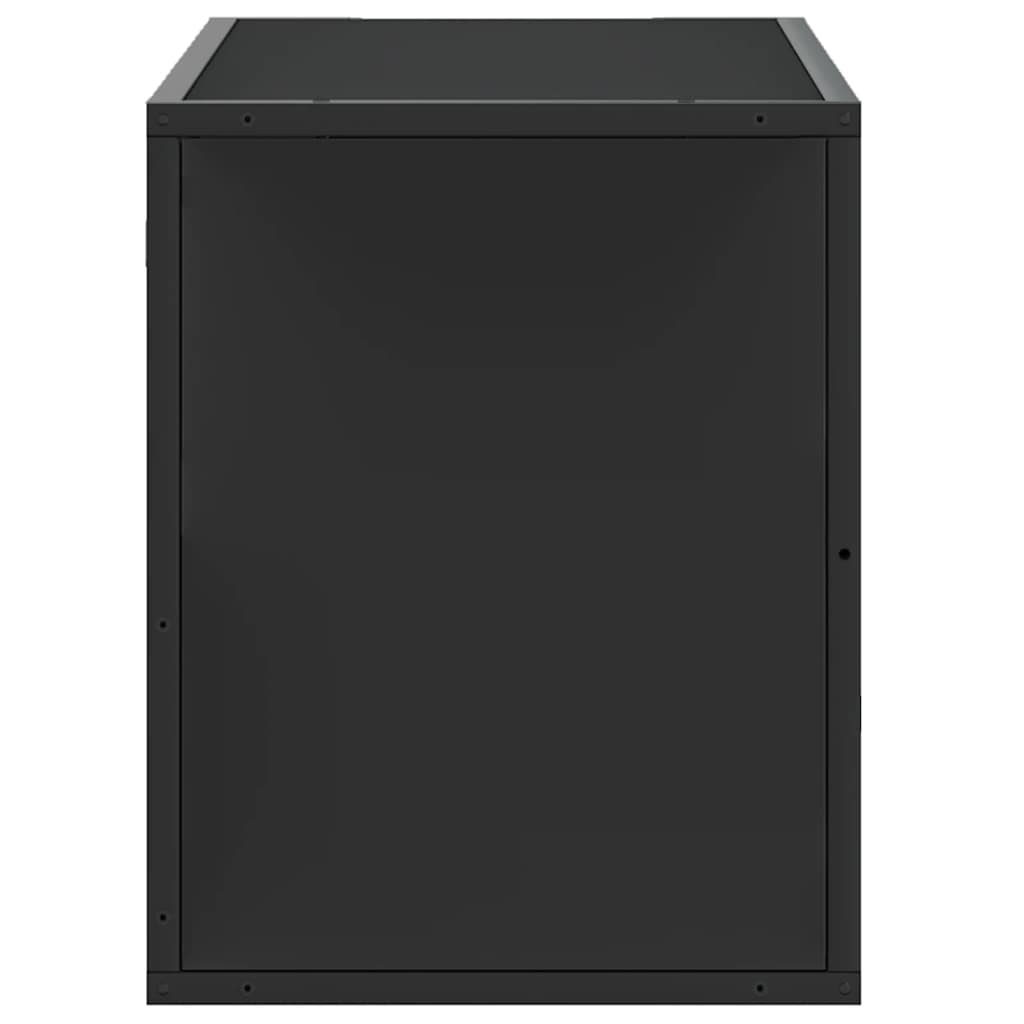 vidaXL TV Cabinet Black 80x31x39,5 cm Engineered Wood and Metal