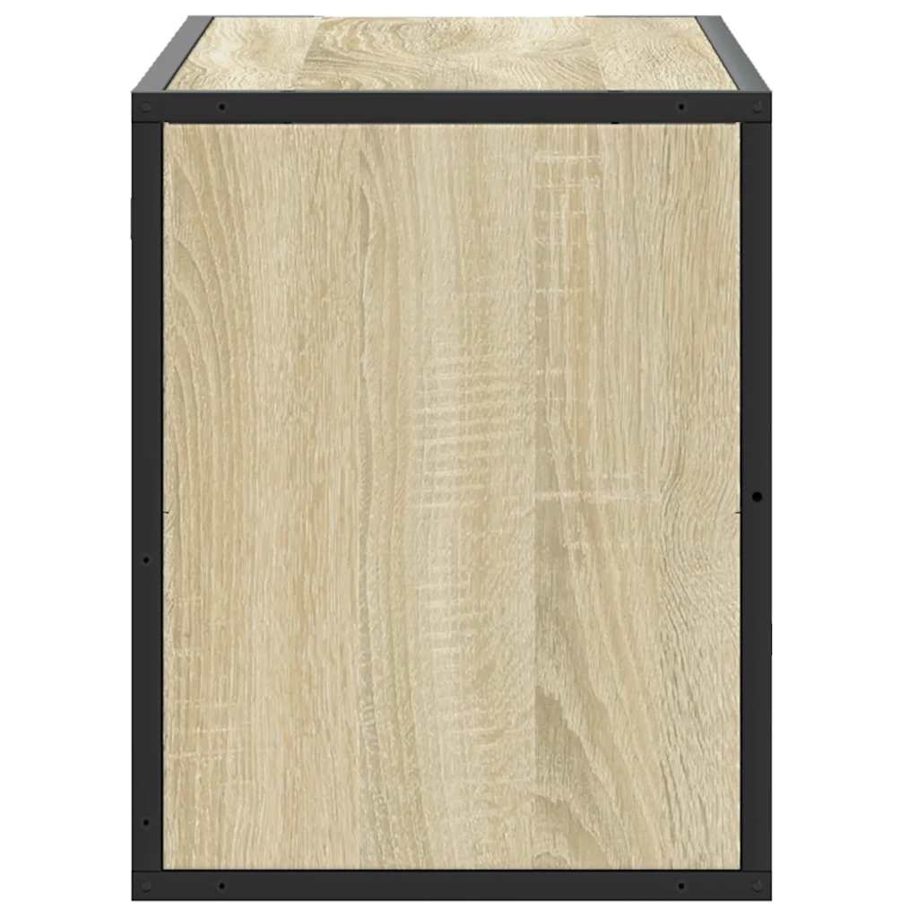 vidaXL TV Cabinet Sonoma Oak 80x31x39,5 cm Engineered Wood and Metal