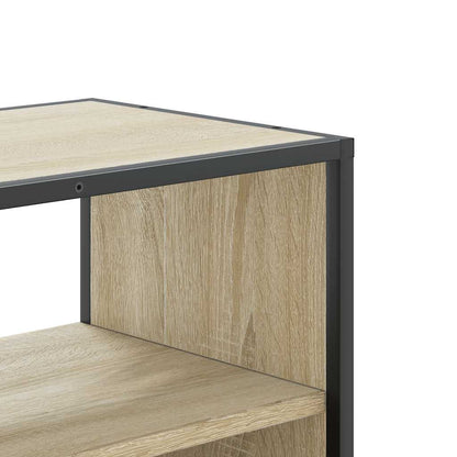 vidaXL TV Cabinet Sonoma Oak 80x31x39.5 cm Engineered Wood and Metal