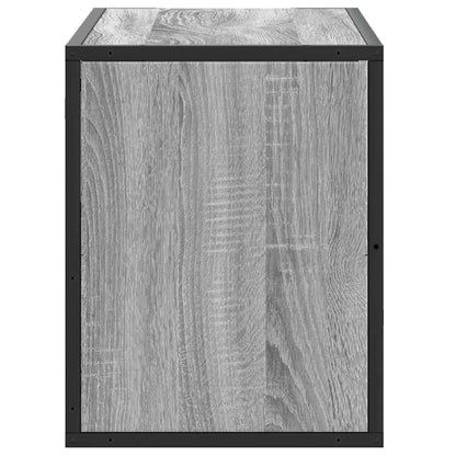 vidaXL TV Cabinet Grey Sonoma 80x31x39.5 cm Engineered Wood and Metal
