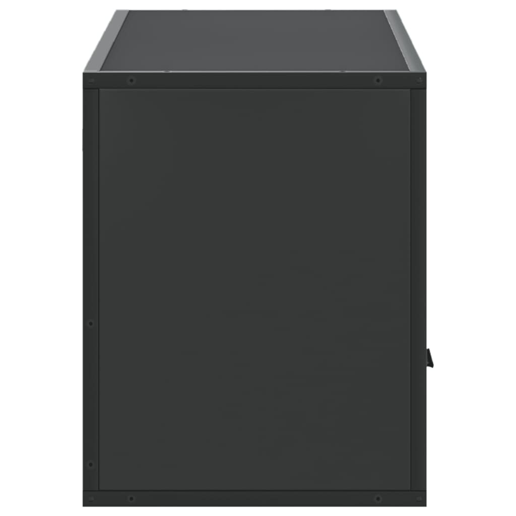 vidaXL TV Cabinet Black 100x31x39.5 cm Engineered Wood and Metal