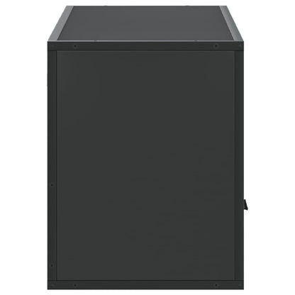 vidaXL TV Cabinet Black 100x31x39.5 cm Engineered Wood and Metal