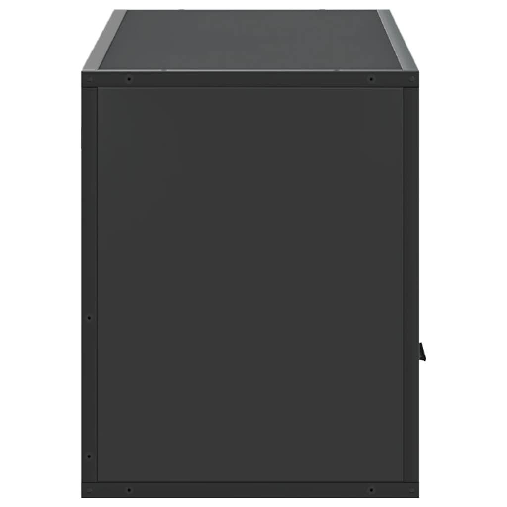 vidaXL TV Cabinet Black 100x31x39,5 cm Engineered Wood and Metal