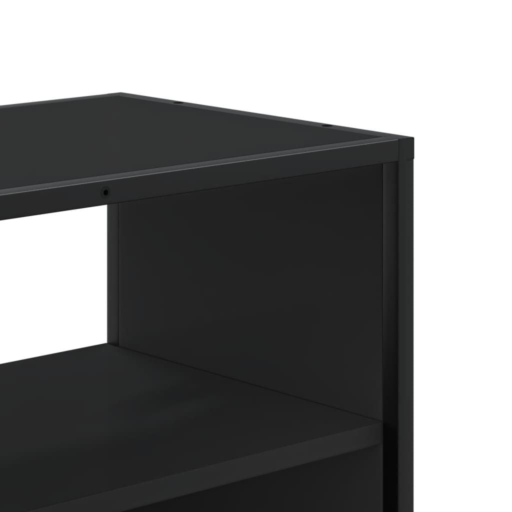 vidaXL TV Cabinet Black 100x31x39.5 cm Engineered Wood and Metal