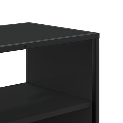 vidaXL TV Cabinet Black 100x31x39.5 cm Engineered Wood and Metal