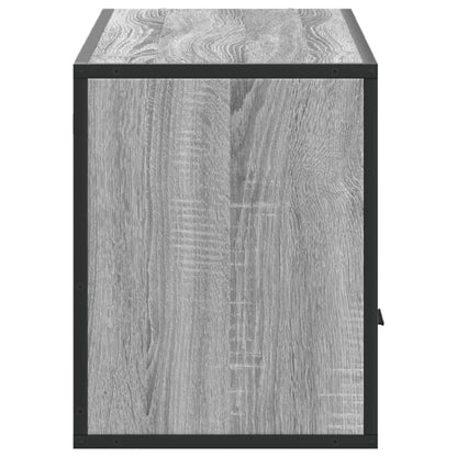 vidaXL TV Cabinet Grey Sonoma 100x31x39.5 cm Engineered Wood and Metal