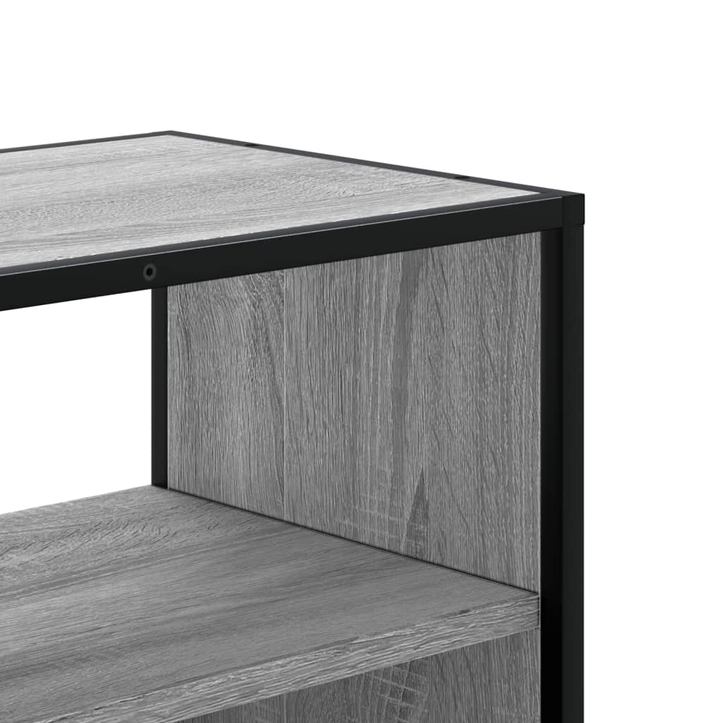vidaXL TV Cabinet Grey Sonoma 100x31x39,5 cm Engineered Wood and Metal