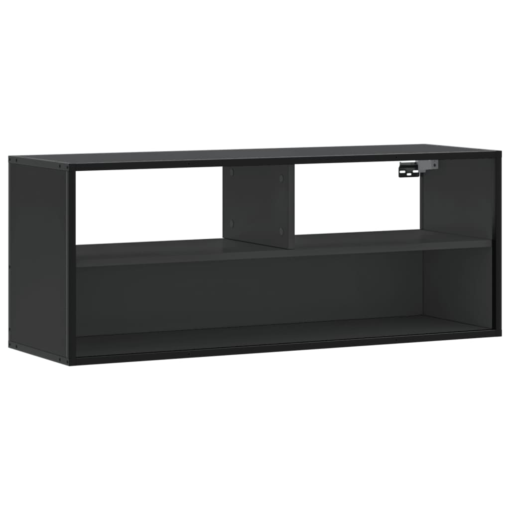 vidaXL TV Cabinet Black 100x31x39.5 cm Engineered Wood and Metal