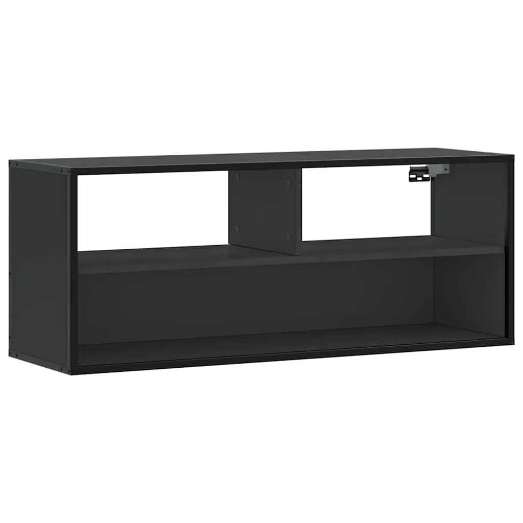 vidaXL TV Cabinet Black 100x31x39,5 cm Engineered Wood and Metal