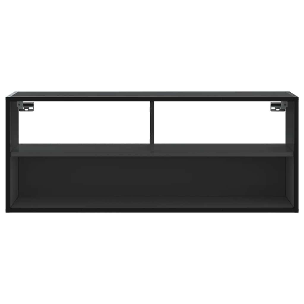 vidaXL TV Cabinet Black 100x31x39,5 cm Engineered Wood and Metal