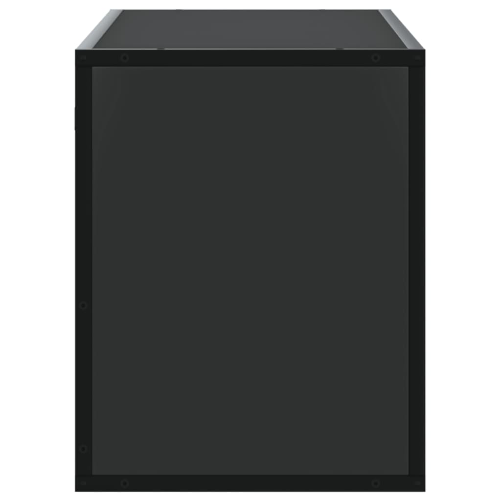vidaXL TV Cabinet Black 100x31x39.5 cm Engineered Wood and Metal