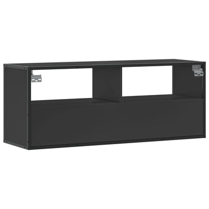 vidaXL TV Cabinet Black 100x31x39.5 cm Engineered Wood and Metal