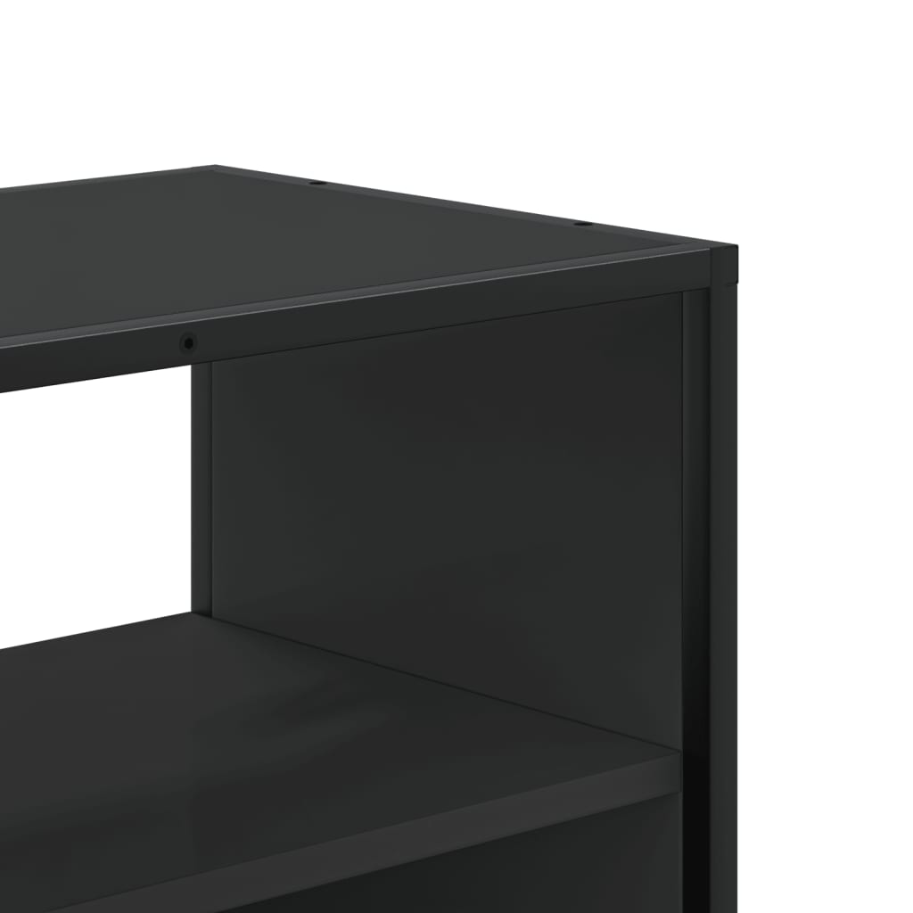 vidaXL TV Cabinet Black 100x31x39.5 cm Engineered Wood and Metal
