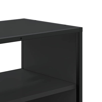 vidaXL TV Cabinet Black 100x31x39,5 cm Engineered Wood and Metal