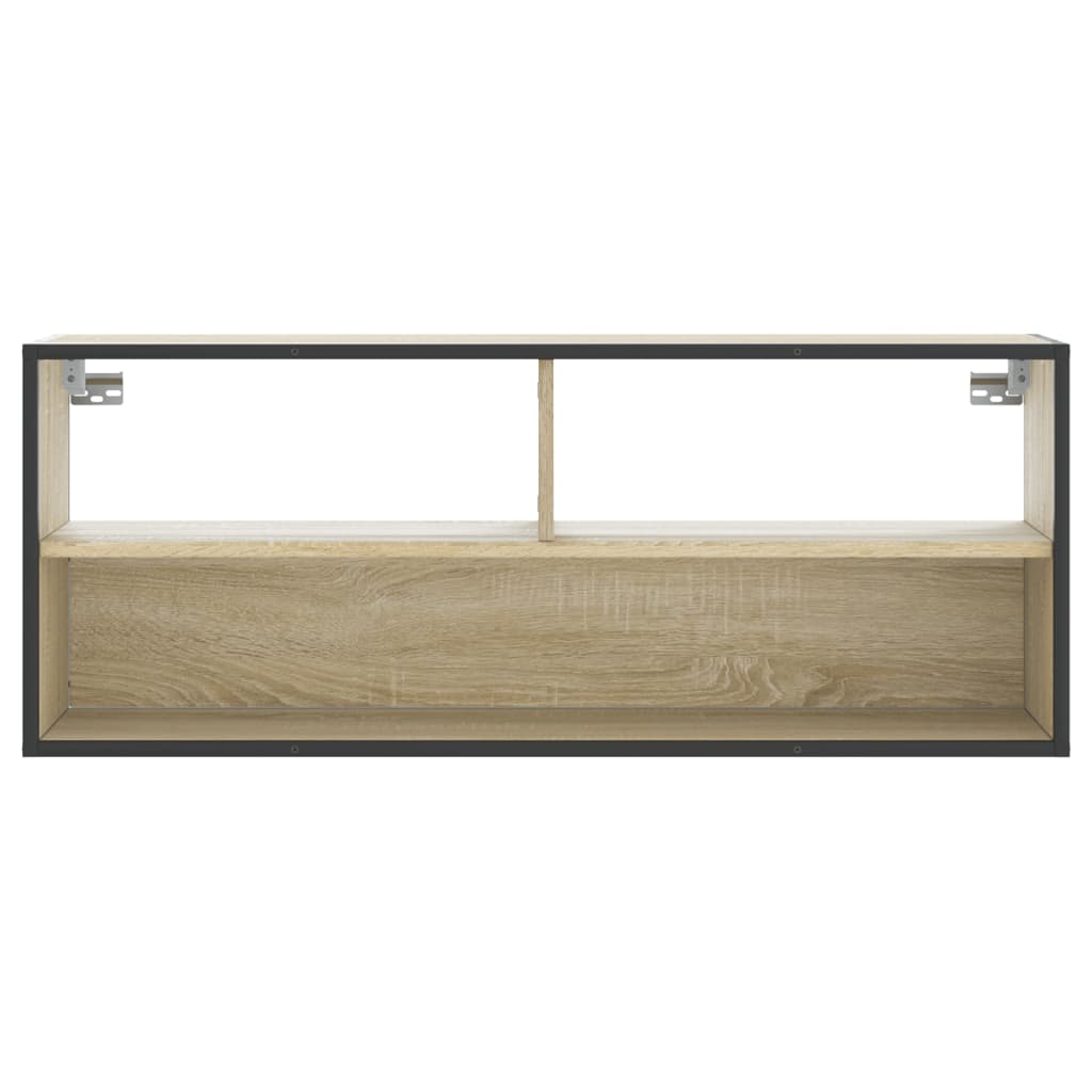 vidaXL TV Cabinet Sonoma Oak 100x31x39,5 cm Engineered Wood and Metal