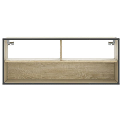 vidaXL TV Cabinet Sonoma Oak 100x31x39,5 cm Engineered Wood and Metal