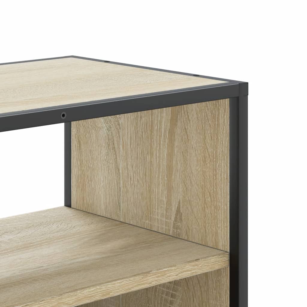 vidaXL TV Cabinet Sonoma Oak 100x31x39,5 cm Engineered Wood and Metal