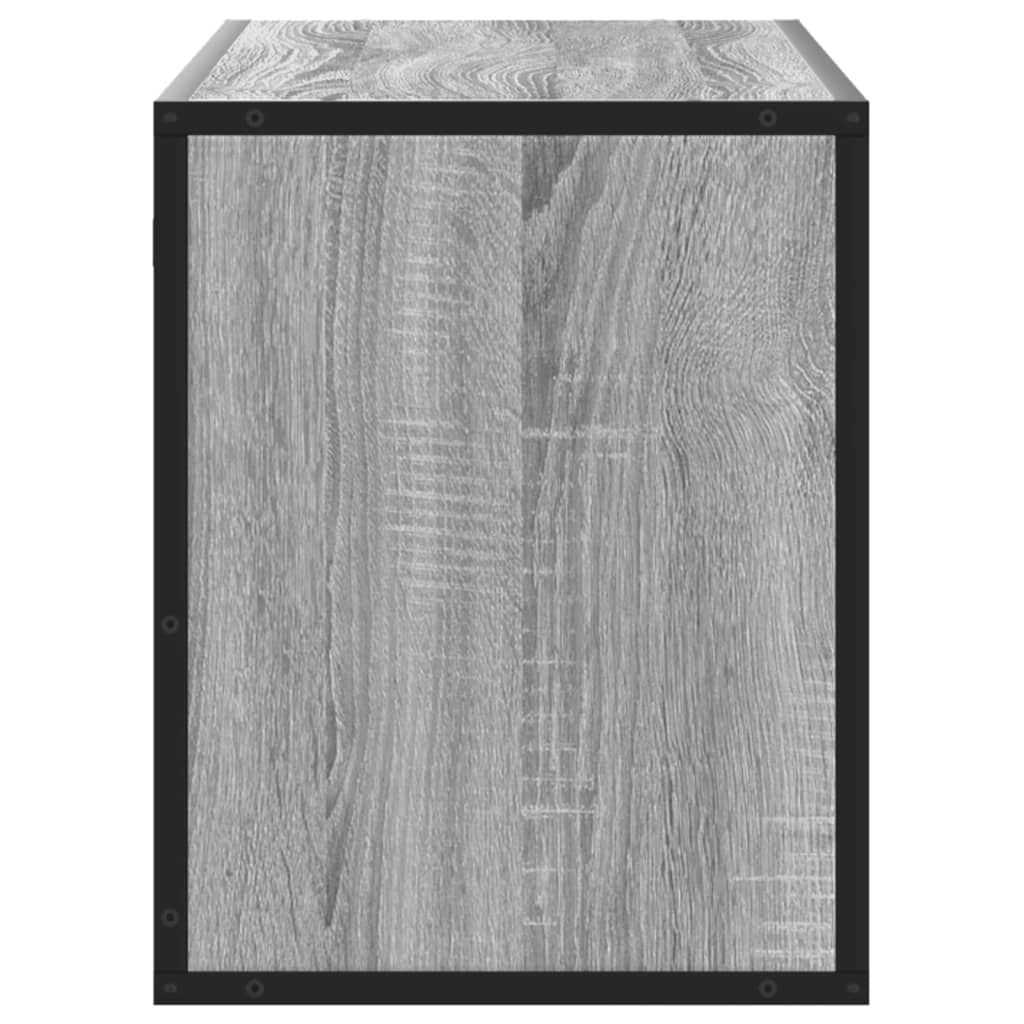 vidaXL TV Cabinet Grey Sonoma 100x31x39.5 cm Engineered Wood and Metal
