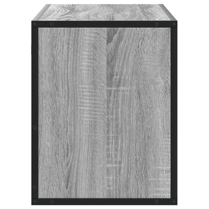 vidaXL TV Cabinet Grey Sonoma 100x31x39.5 cm Engineered Wood and Metal