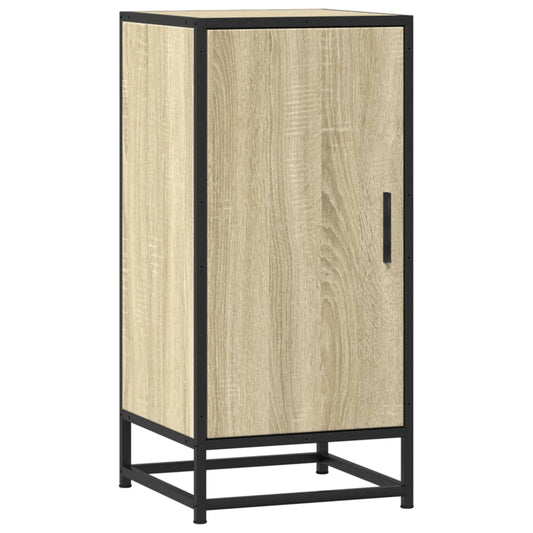 vidaXL Sideboard Sonoma Oak 35.5x35x76 cm Engineered Wood and Metal