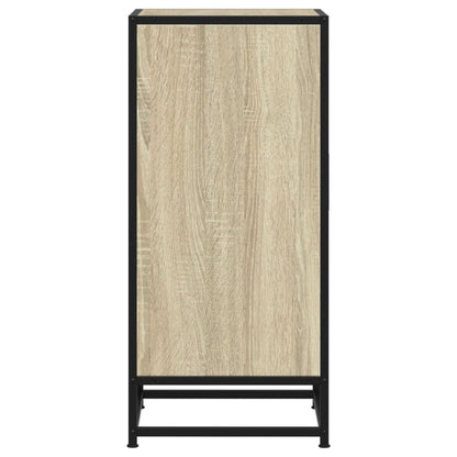 vidaXL Sideboard Sonoma Oak 35,5x35x76 cm Engineered Wood and Metal