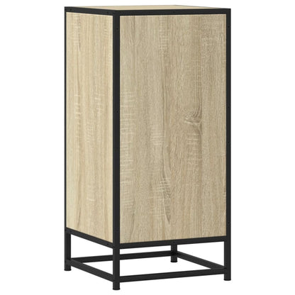 vidaXL Sideboard Sonoma Oak 35.5x35x76 cm Engineered Wood and Metal