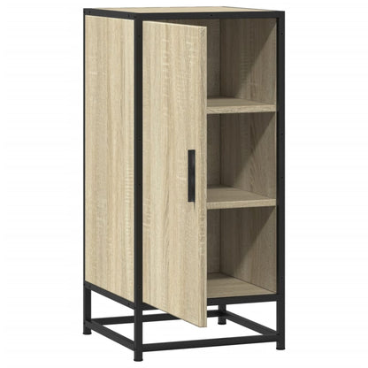 vidaXL Sideboard Sonoma Oak 35,5x35x76 cm Engineered Wood and Metal