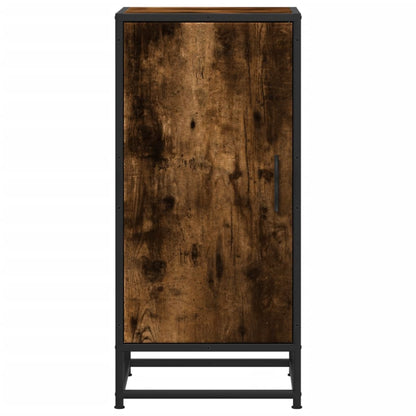 vidaXL Sideboard Smoked Oak 35,5x35x76 cm Engineered Wood and Metal