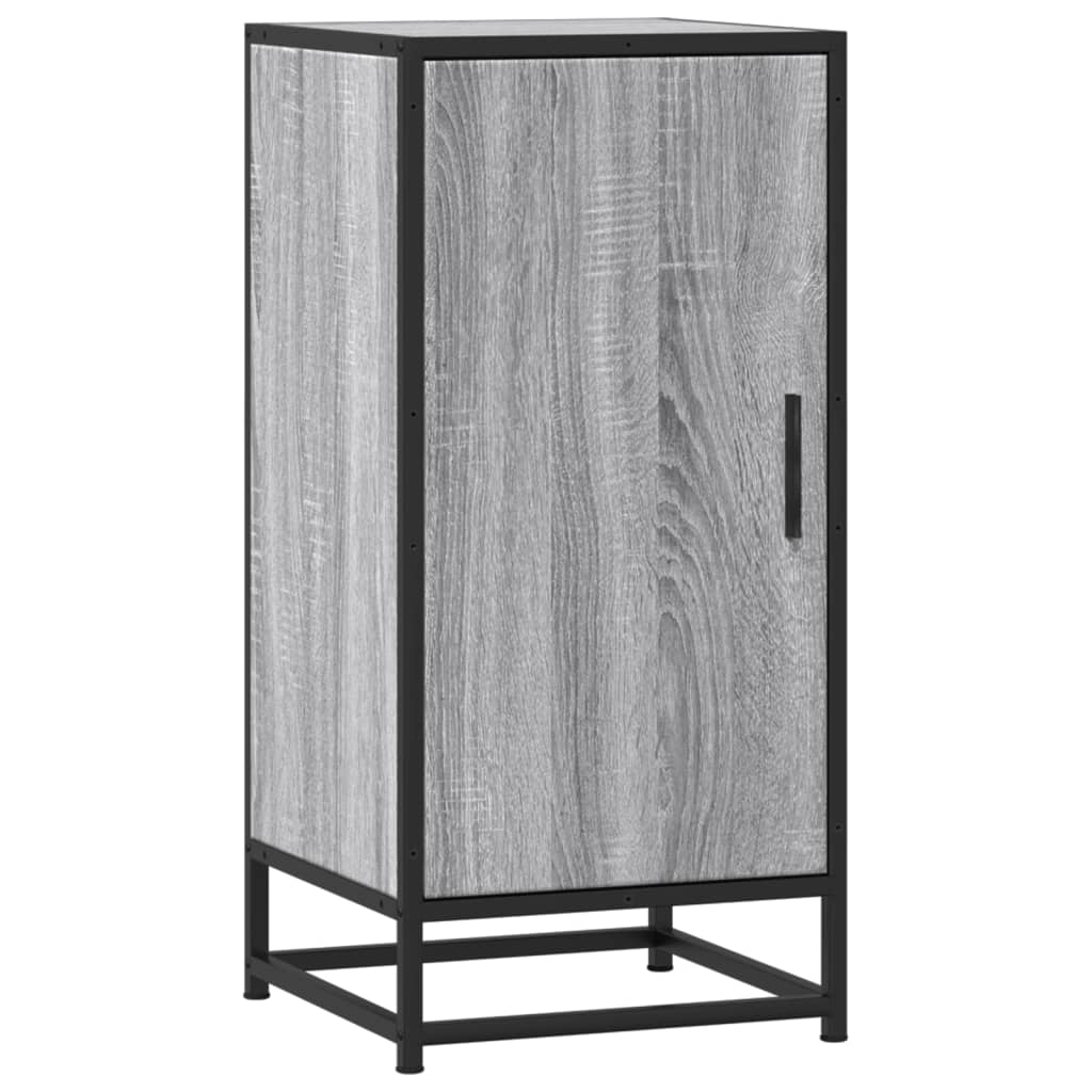 vidaXL Sideboard Grey Sonoma 35,5x35x76 cm Engineered Wood and Metal