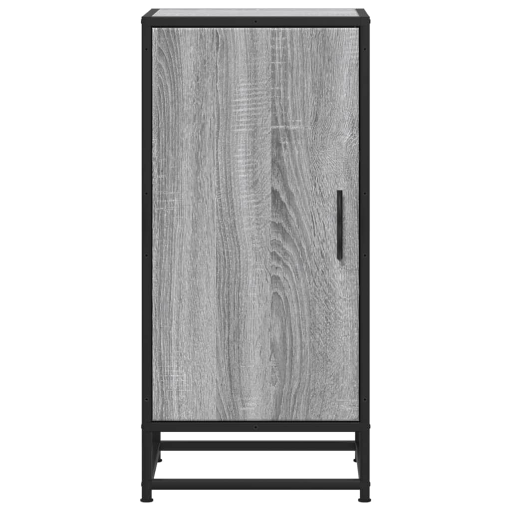 vidaXL Sideboard Grey Sonoma 35,5x35x76 cm Engineered Wood and Metal