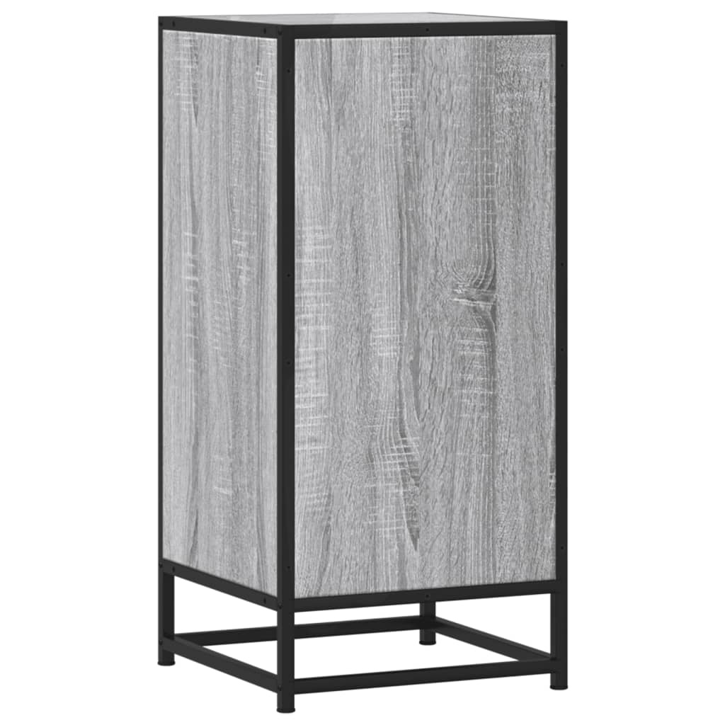 vidaXL Sideboard Grey Sonoma 35,5x35x76 cm Engineered Wood and Metal