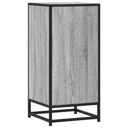 vidaXL Sideboard Grey Sonoma 35,5x35x76 cm Engineered Wood and Metal
