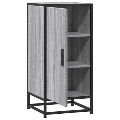 vidaXL Sideboard Grey Sonoma 35,5x35x76 cm Engineered Wood and Metal