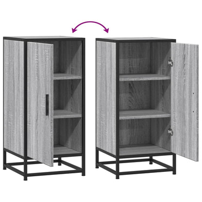 vidaXL Sideboard Grey Sonoma 35,5x35x76 cm Engineered Wood and Metal