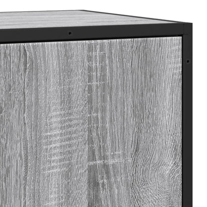 vidaXL Sideboard Grey Sonoma 35,5x35x76 cm Engineered Wood and Metal