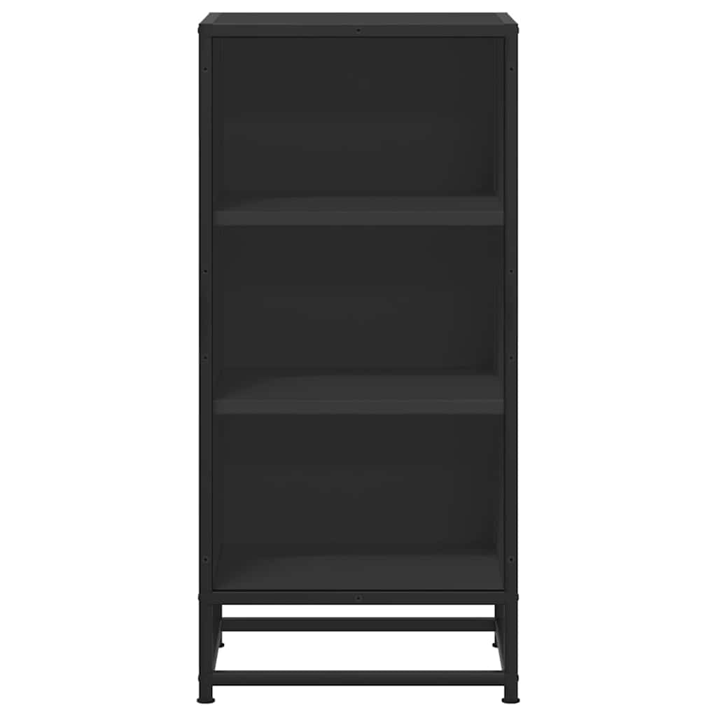 vidaXL Sideboard Black 35.5x35x76 cm Engineered Wood and Metal