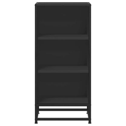 vidaXL Sideboard Black 35.5x35x76 cm Engineered Wood and Metal