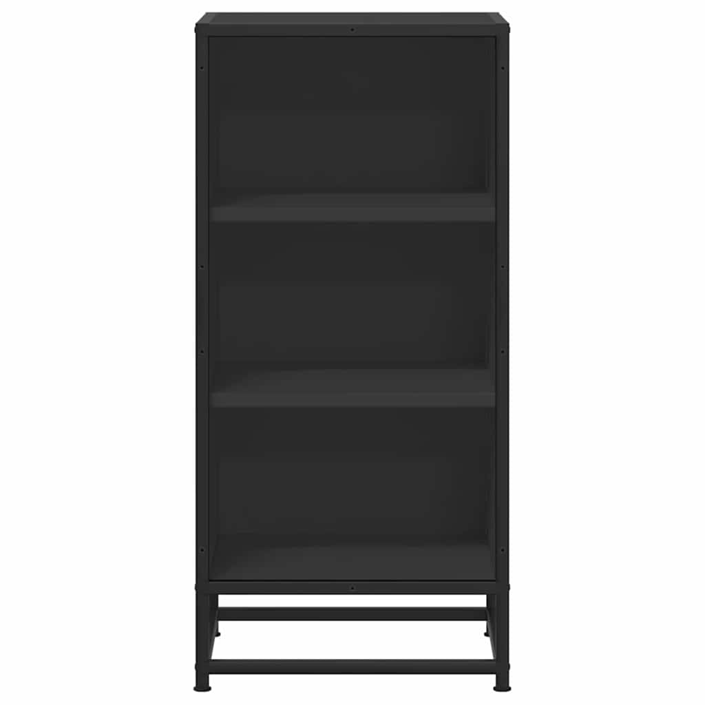 vidaXL Sideboard Black 35.5x35x76 cm Engineered Wood and Metal