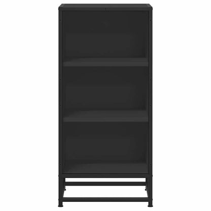 vidaXL Sideboard Black 35.5x35x76 cm Engineered Wood and Metal