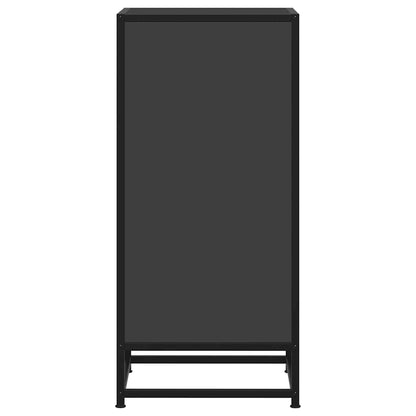 vidaXL Sideboard Black 35.5x35x76 cm Engineered Wood and Metal