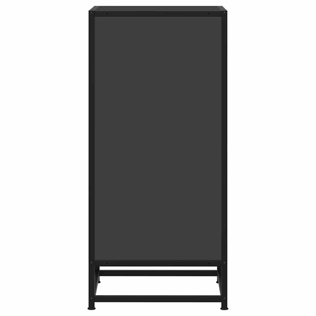 vidaXL Sideboard Black 35.5x35x76 cm Engineered Wood and Metal