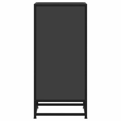 vidaXL Sideboard Black 35.5x35x76 cm Engineered Wood and Metal