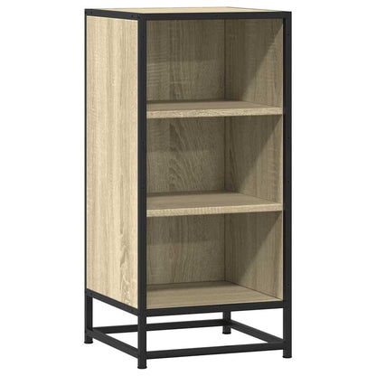 vidaXL Sideboard Sonoma Oak 35,5x35x76 cm Engineered Wood and Metal