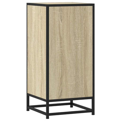 vidaXL Sideboard Sonoma Oak 35.5x35x76 cm Engineered Wood and Metal