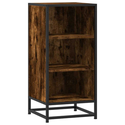 vidaXL Sideboard Smoked Oak 35.5x35x76 cm Engineered Wood and Metal