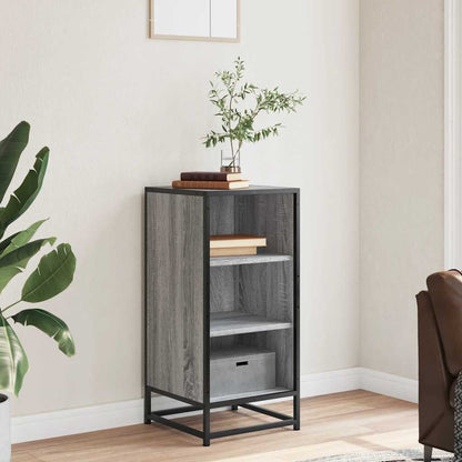 vidaXL Sideboard Grey Sonoma 35.5x35x76 cm Engineered Wood and Metal