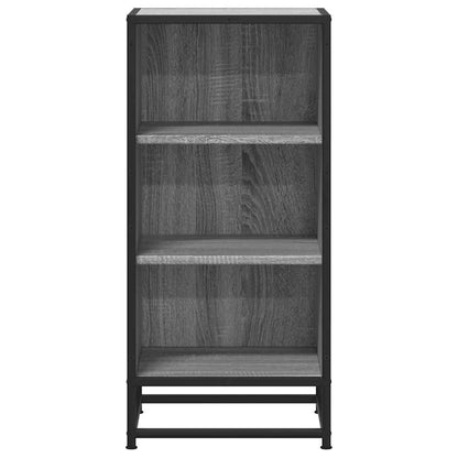 vidaXL Sideboard Grey Sonoma 35.5x35x76 cm Engineered Wood and Metal