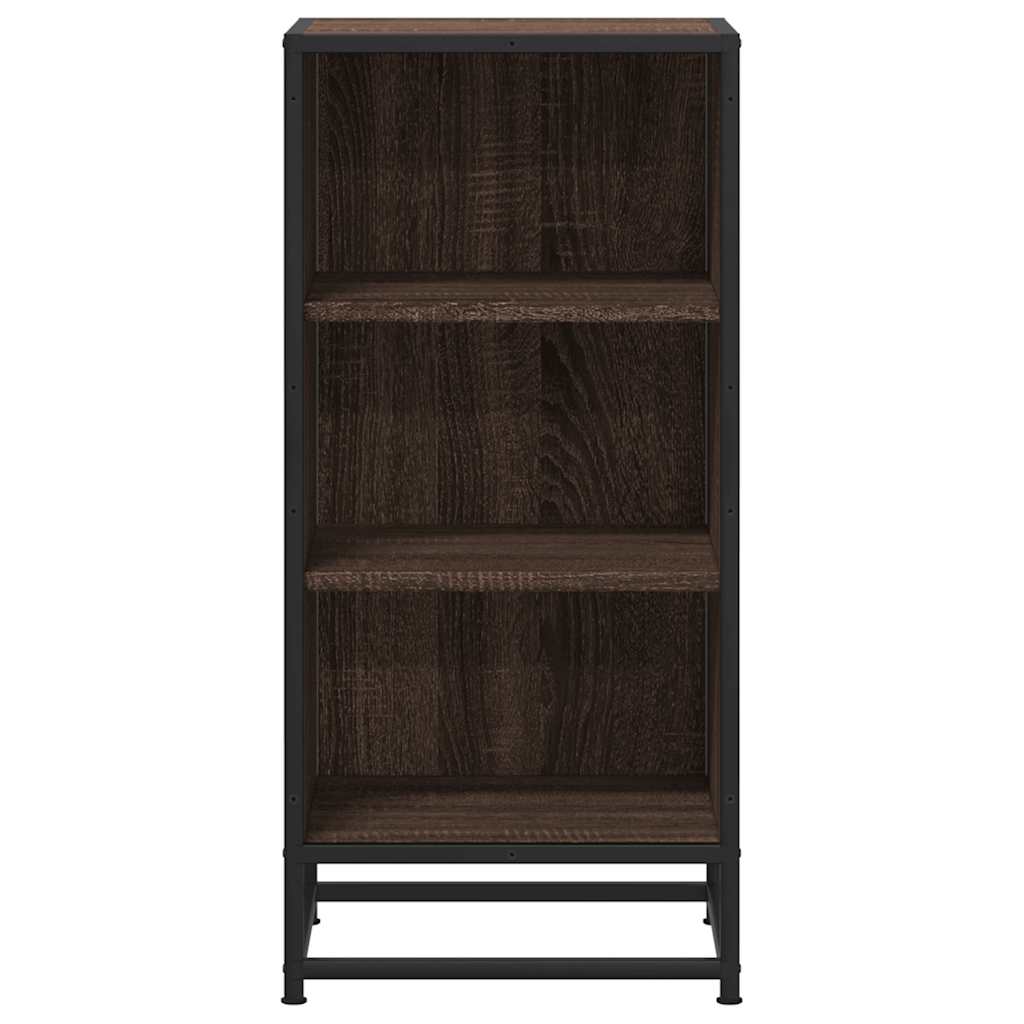 vidaXL Sideboard Brown Oak 35.5x35x76 cm Engineered Wood and Metal